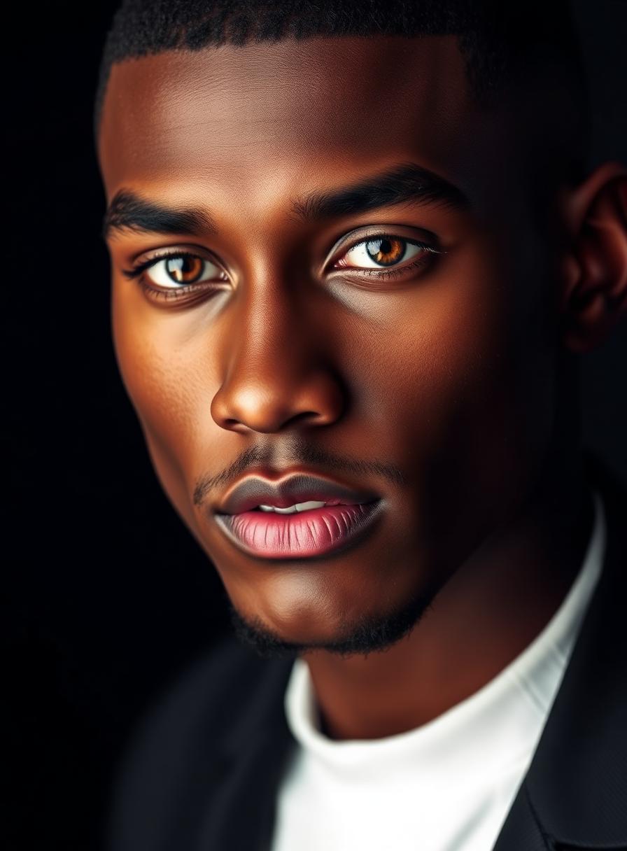 Beauty close-up · grooming campaign