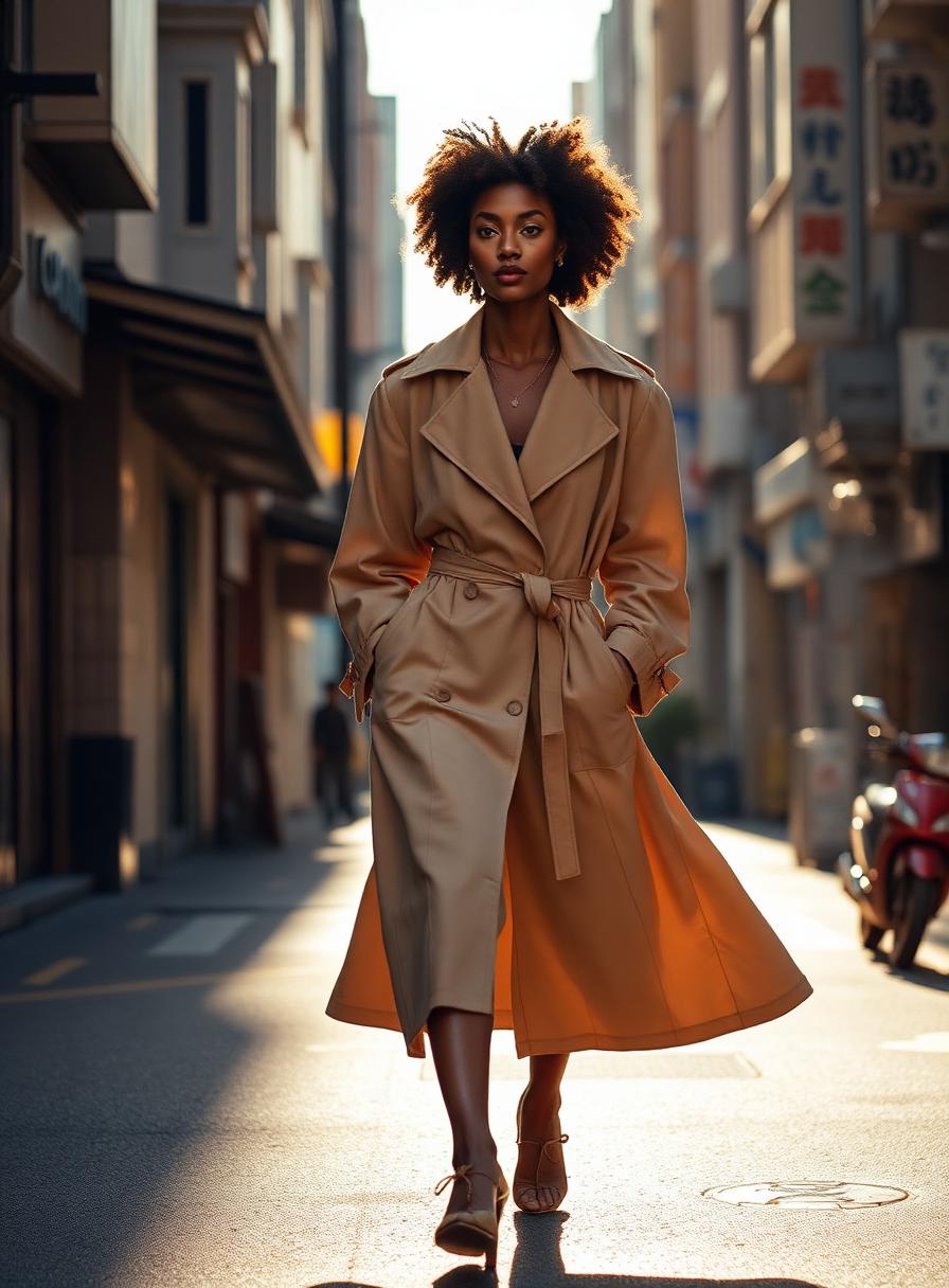 Tokyo street · golden hour tailoring