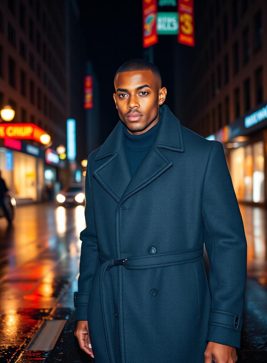 NYC night · overcoat editorial